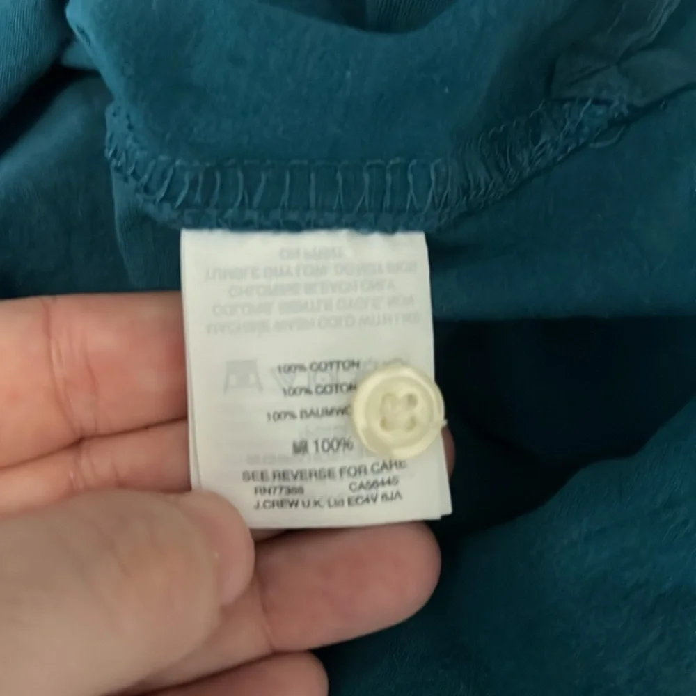JCrew Mercantile Broken In Polo Blue Size Large